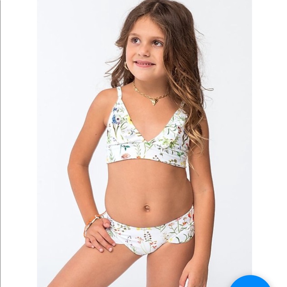 Kai Lani Ruffle Bikini in English Garden
